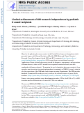 Cover page: Limited achievement of NIH research independence by pediatric K award recipients