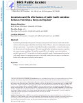 Cover page: Governance and the effectiveness of public health subsidies: Evidence from Ghana, Kenya and Uganda