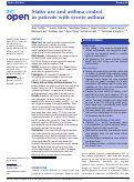 Cover page: Statin use and asthma control in patients with severe asthma