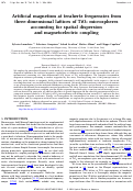 Cover page: Artificial magnetism at terahertz frequencies from three-dimensional lattices of TiO_2 microspheres accounting for spatial dispersion and magnetoelectric coupling