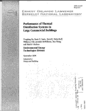 Cover page: Performance of thermal distribution systems in large commercial buildings