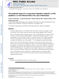 Cover page: The potential impact of country-level migration networks on HIV epidemics in sub-Saharan Africa: the case of Botswana