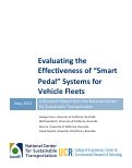 Cover page: Evaluating the Effectiveness of “Smart Pedal” Systems for Vehicle Fleets