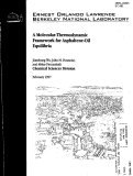 Cover page: Molecular-thermodynamic framework for asphaltene-oil equilibria