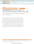 Cover page: The optoelectronic role of chlorine in CH3NH3PbI3(Cl)-based perovskite solar cells