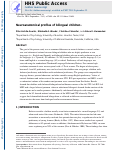 Cover page: Neuroanatomical profiles of bilingual children