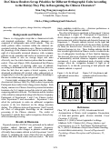 Cover page: Do Chinese Readers Set up Priorities for Different Orthographic Units According to the Role(s) They Play in Recognizing the Chinese Character?