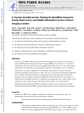Cover page: A system architecture for sharing de-identified, research-ready brain scans and health information across clinical imaging centers.