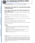 Cover page: Implementation and evaluation of a community-based treatment for late-life hoarding