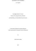 Cover page: The Highly Sensitive Teacher: Sensory-Processing Sensitivity, Burnout, and Self-Efficacy in Urban Public School Teachers