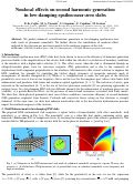 Cover page: Nonlocal effects on second harmonic generation in low-damping epsilon-near-zero slabs