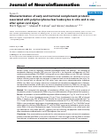 Cover page: Characterization of early and terminal complement proteins associated with polymorphonuclear leukocytes in vitro and in vivo after spinal cord injury