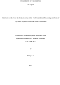 Cover page: State Laws on the Court Involvement during Initial Civil Commitment Proceedings and Rates of Psychiatric Inpatient Admissions in the United States