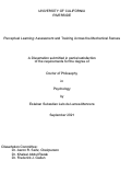 Cover page: Perceptual Learning: Assessment and Training Across the Mechanical Senses