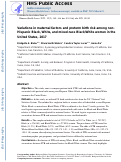 Cover page: Variations in Maternal Factors and Preterm Birth Risk among Non-Hispanic Black, White, and Mixed-Race Black/White Women in the United States, 2017