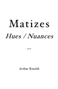 Cover page: Matizes