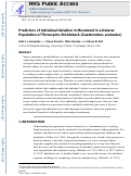 Cover page: Chapter Four Predictors of Individual Variation in Movement in a Natural Population of Threespine Stickleback (Gasterosteus aculeatus)