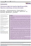 Cover page: Vietnamese Insights into Cognitive Aging Program (VIP): Objectives, study design, and cohort description.