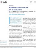 Cover page: Eviction notice served on Toxoplasma
