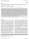 Cover page: A dose-finding study of oxytocin using neurophysiological measures of social processing