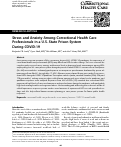 Cover page: Stress and Anxiety Among Correctional Health Care Professionals in a U.S. State Prison System During COVID-19.