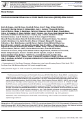 Cover page: The Environmental Influences on Child Health Outcomes (ECHO)-Wide Cohort