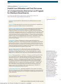 Cover page: Health Care Utilization and Cost Outcomes of a Comprehensive Dementia Care Program for Medicare Beneficiaries