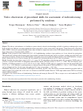 Cover page: Video observation of procedural skills for assessment of trabeculectomy performed by residents.