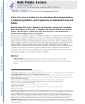 Cover page: Pulse Pressure in Relation to Tau-Mediated Neurodegeneration, Cerebral Amyloidosis, and Progression to Dementia in Very Old Adults