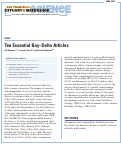 Cover page: Ten Essential Bay‒Delta Articles
