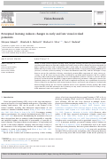 Cover page: Perceptual learning induces changes in early and late visual evoked potentials