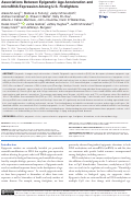 Cover page: Associations Between Epigenetic Age Acceleration and microRNA Expression Among U.S. Firefighters.