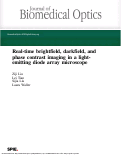 Cover page: Real-time brightfield, darkfield, and phase contrast imaging in a light-emitting diode array microscope