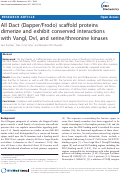 Cover page: All Dact (Dapper/Frodo) scaffold proteins dimerize and exhibit conserved interactions with Vangl, Dvl, and serine/threonine kinases