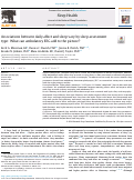 Cover page: Associations between daily affect and sleep vary by sleep assessment type: What can ambulatory EEG add to the picture?