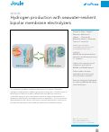 Cover page: Hydrogen production with seawater-resilient bipolar membrane electrolyzers