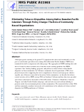 Cover page: Eliminating Tobacco Disparities Among Native Hawaiian Pacific Islanders Through Policy Change