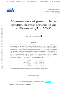 Cover page: Measurements of prompt charm production cross-sections in pp collisions at s=5 TeV