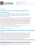 Cover page: Transcriptional control of hyphal morphogenesis in Candida albicans