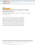 Cover page: Fermiology and electron dynamics of trilayer nickelate La4Ni3O10