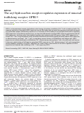 Cover page: The aryl hydrocarbon receptor regulates expression of mucosal trafficking receptor GPR15