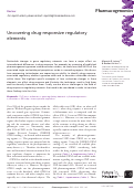 Cover page: Uncovering drug-responsive regulatory elements