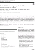 Cover page: Multimodal Machine Learning in Image-Based and Clinical Biomedicine: Survey and Prospects.