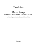 Cover page: Three Songs 
from Walt Whitman’s “Leaves of Grass”