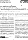 Cover page: Emission of sunscreen salicylic esters from desert vegetation and their contribution to aerosol formation