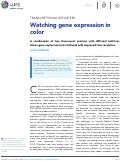 Cover page: Watching gene expression in color.
