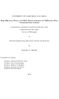 Cover page: High efficiency planar and RFIC-based antennas for millimeter-wave communication systems