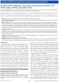 Cover page: Snoring, Daytime Sleepiness, and Incident Cardiovascular Disease in The Health, Aging, and Body Composition Study