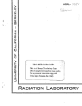 Cover page: LETHAL RADIATION EFFECTS OF X-RAYS, DEUTERONS AND ALPHA PARTICLES ON THE BACTERIUM ESCHERICHIA COLI