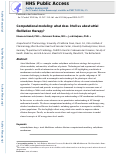 Cover page: Computational modeling: What does it tell us about atrial fibrillation therapy?